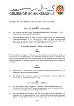Satzung des Wasserbeschaffungsverbandes für den Kreis Lüdenscheid