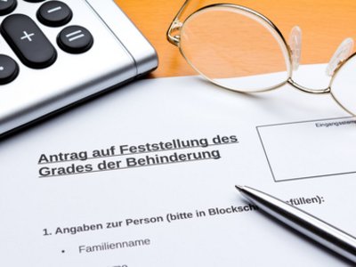 Antrag Feststellung Grad Behinderung