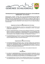 Betriebssatzung Kommunalbetrieb Schalksmühle