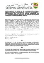 Abweichungssatzung zur Satzung über die Erhebung des Erschließungsbeitrages
