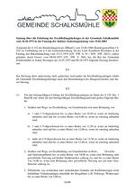 Satzung über die Erhebung des Erschließungsbeitrages