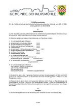 Gebührensatzung für die Volkshochschule Volmetal