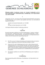 Öffentlich-rechtliche Verinbarung über Straßenmarkierungs- Beschilderungs- und Absperrarbeiten